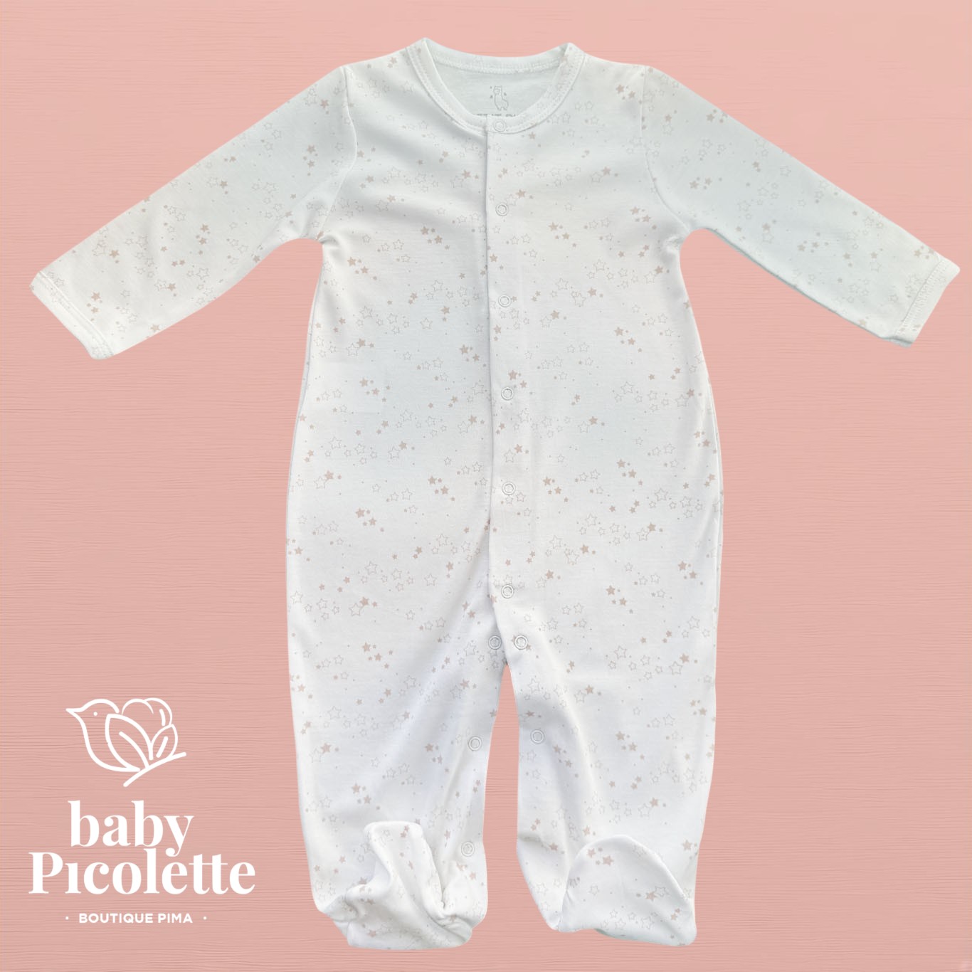 Pijama con broche - estrellas